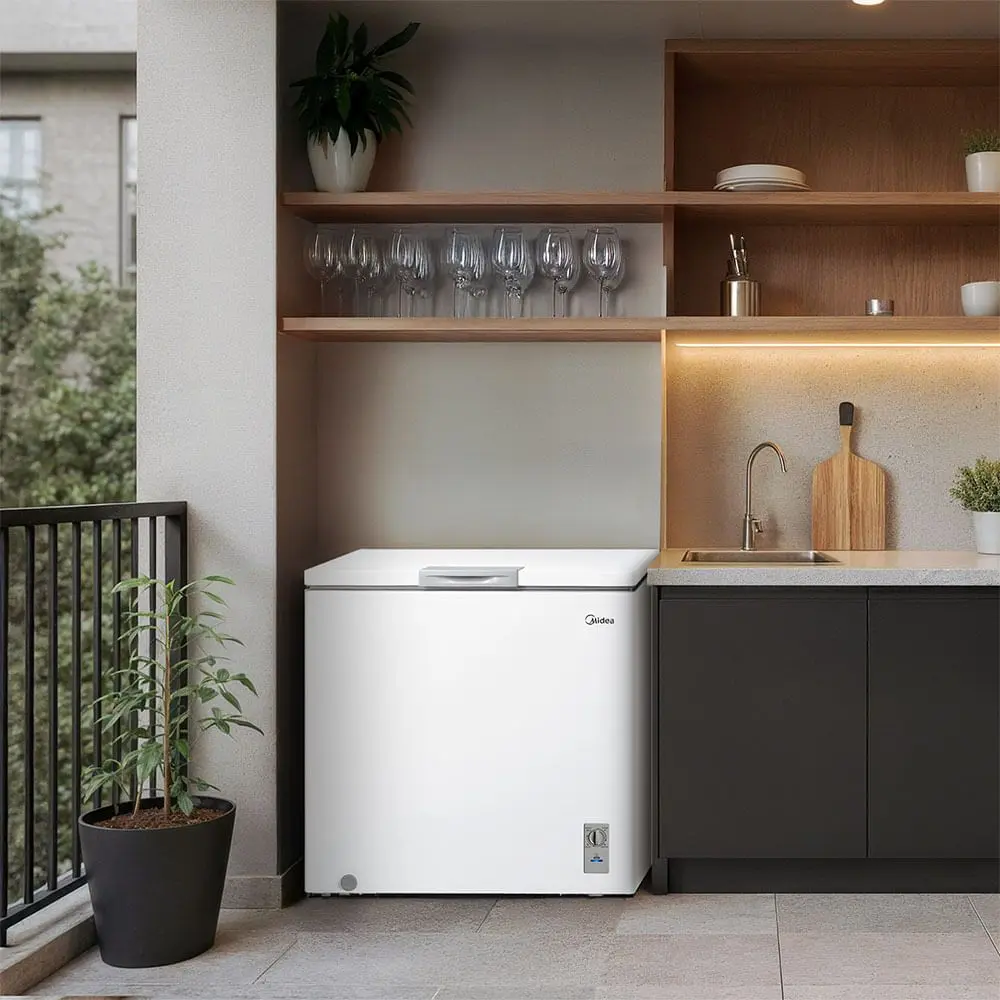 Freezer Horizontal 142L Inverter Bivolt Branco Midea 110/220V - Imagem 3