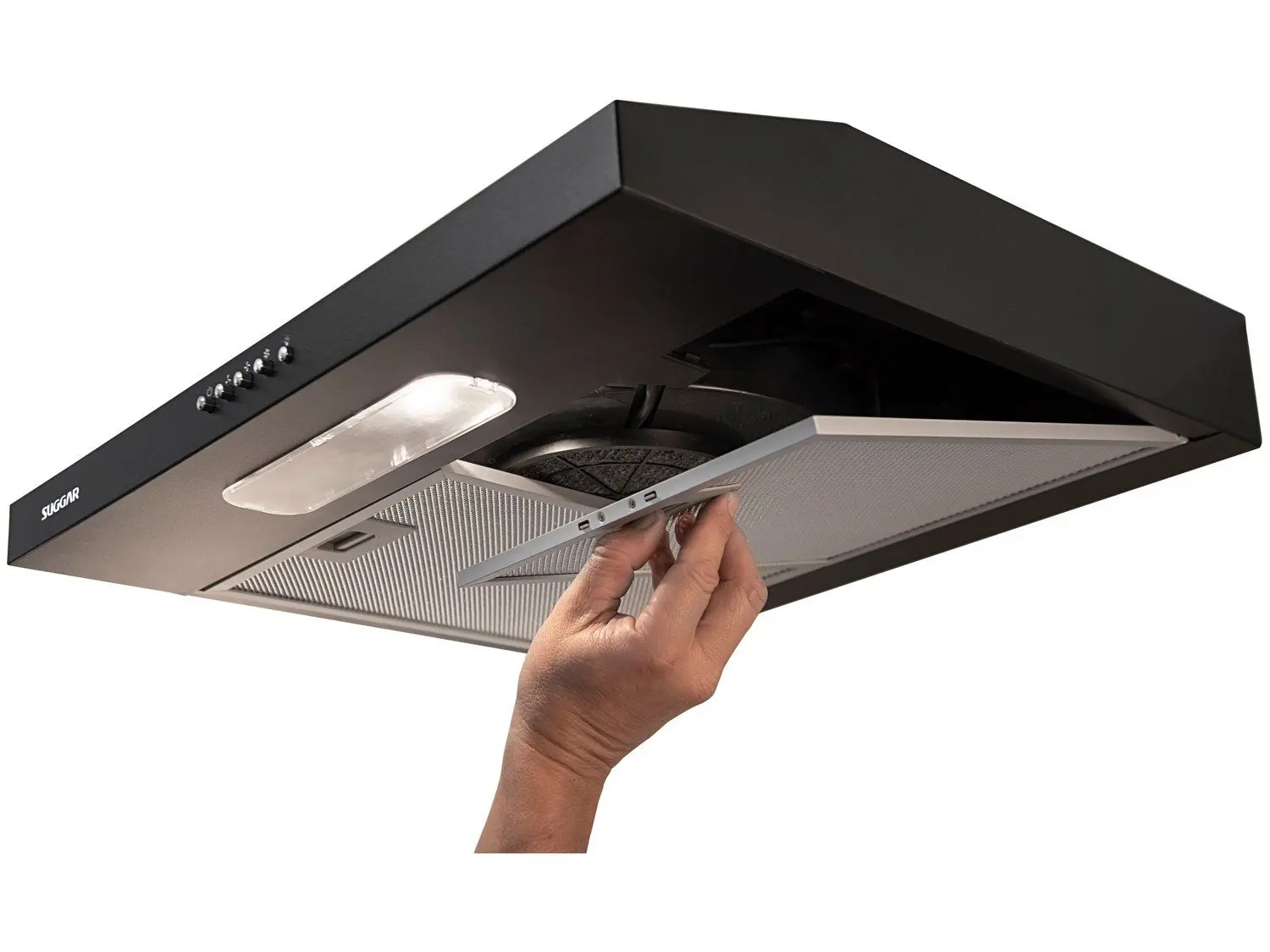 Depurador E Exaustor De Ar Suggar Slim 60cm 3 Velocidades Preto 110/220V - Imagem 4