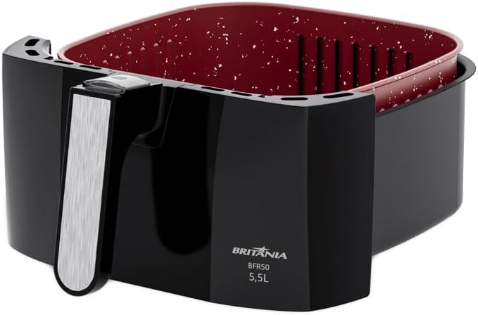 Fritadeira Air Fryer Britânia 5,5L 1500W BFR50 Redstone 220V - Imagem 4