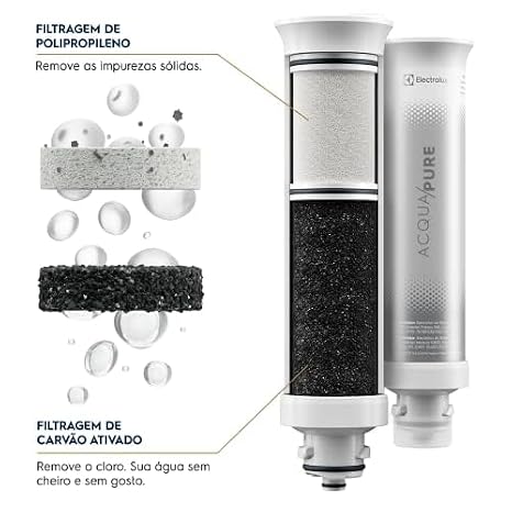 Electrolux Purificador de Água Gelada Fria e Natural Elétrico Compacto Eletronico placa Filtro refil 6 meses ou 3000l Painel Touch Bivolt grafite PE12G - Imagem 3