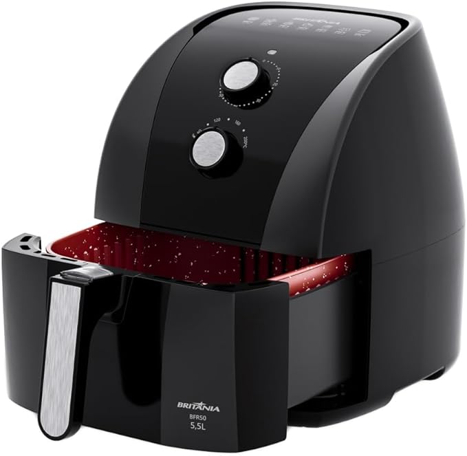 Fritadeira Air Fryer Britânia 5,5L 1500W BFR50 Redstone 220V - Imagem 2