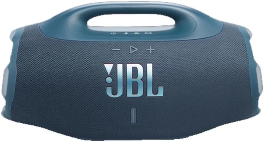 JBL Boombox 4, Altifalante Bluetooth portátil, som JBL Pro, AI Sound Boost, resistente à água/pó IP68, autonomia de 34 h, Life, Auracast, 2 configurações de reforço de graves, azul