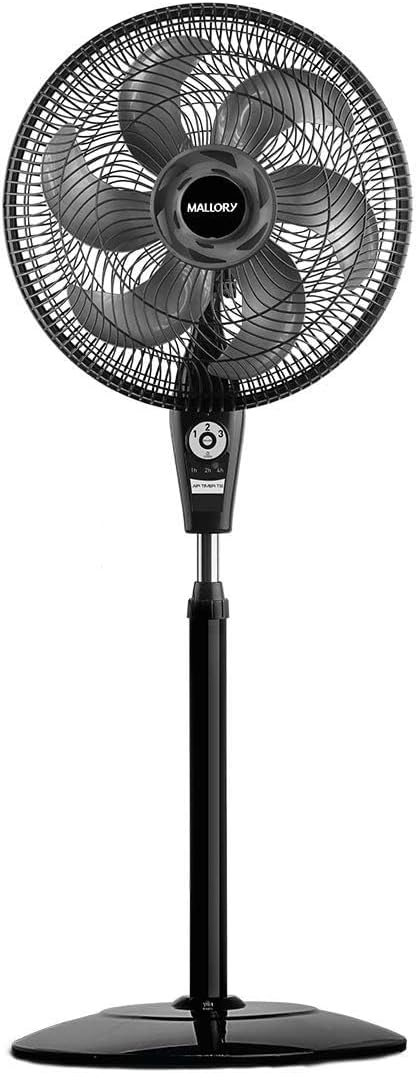 Ventilador de Coluna Mallory Air Timer TS+ Com Controle Remoto 126W, Silencioso, Com Hélice de 6 pás, Auto desligamento programável de até 7 horas - PR-GR - 220V - Imagem 3