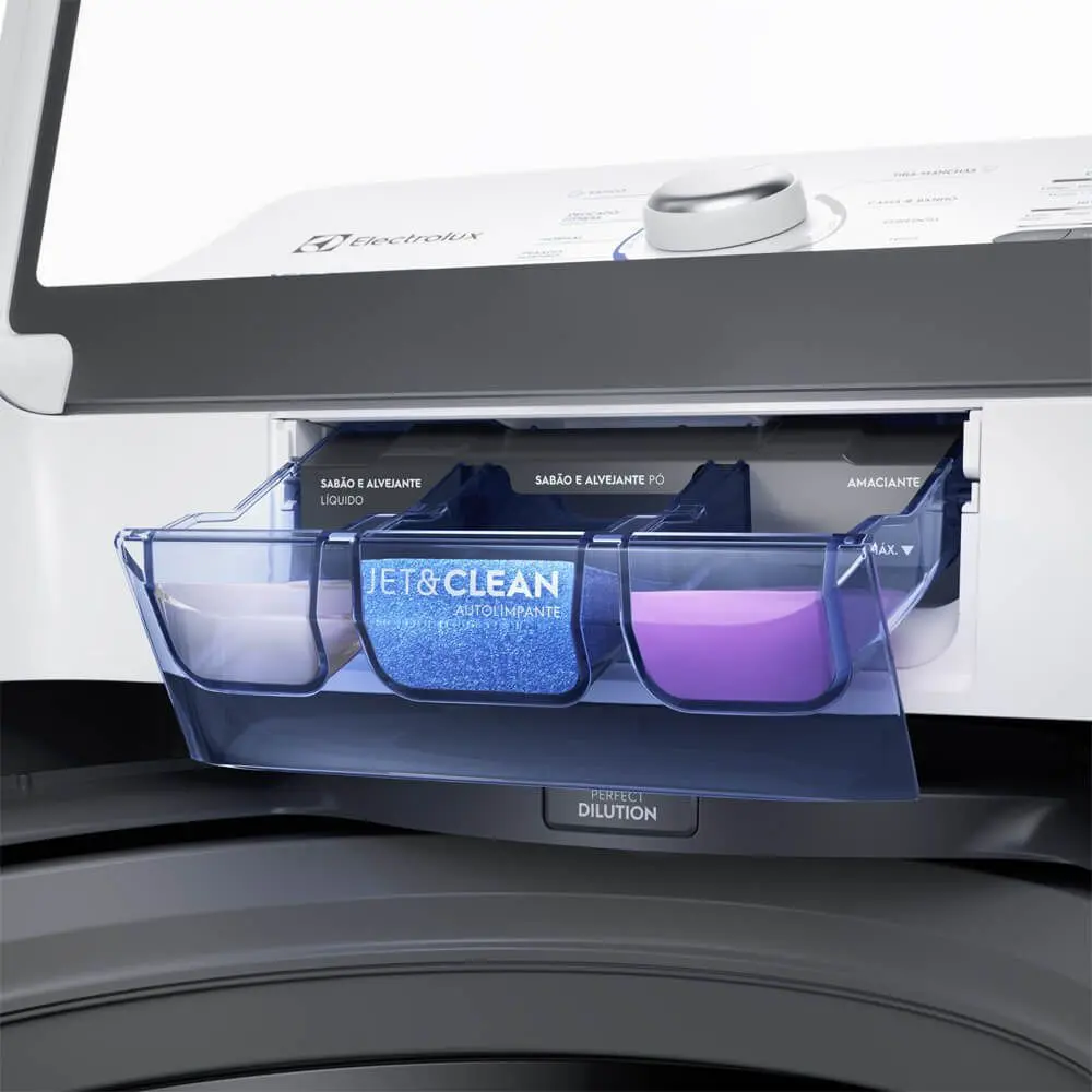 Máquina de Lavar Electrolux 15kg Branca Essential Care com Cesto Inox e Jet&Clean (LED15) 110/220V - Imagem 2