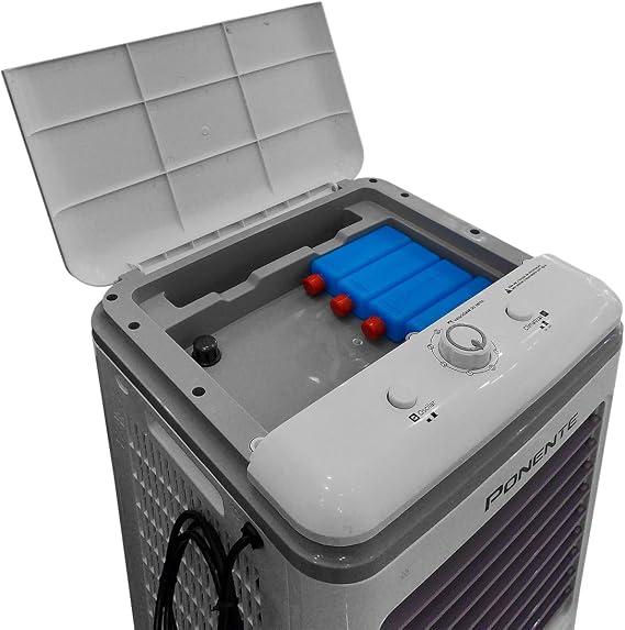 Climatizador Evaporativo Ponente CLIP20 20L 80W 4 em 1 com 3 Velocidades Baixo Consumo Econômico com Rodinhas para Ambientes Internos - Imagem 2