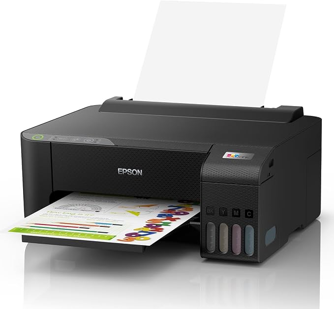 Impressora Epson EcoTank L1250 - Tanque de Tinta Colorida, Wi-Fi Direct, Comando de voz, Bivolt, Cor: Preto - Imagem 3