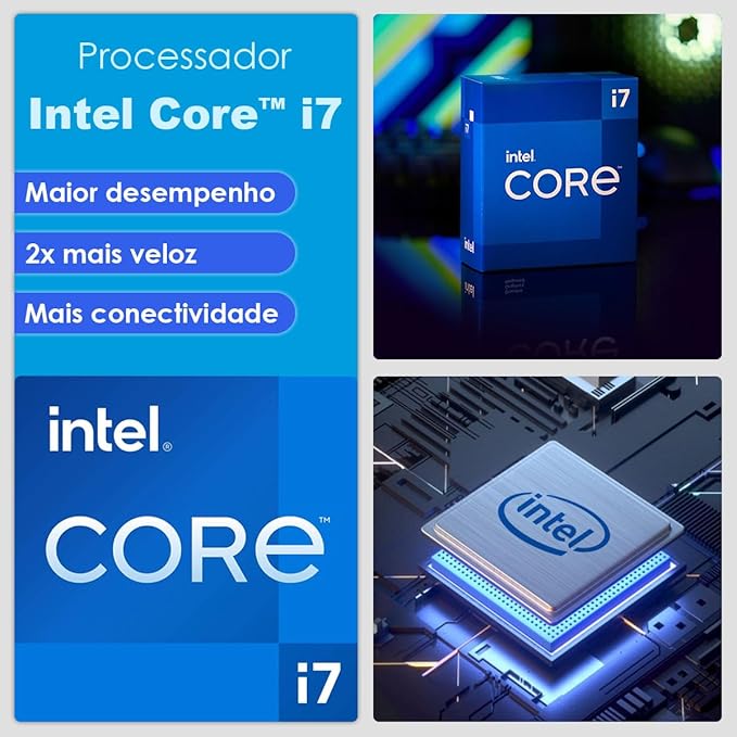 PC Gamer Completo Intel Core i7 16GB SSD 512GB Monitor 19" Kit Gamer Strong Tech - Imagem 4