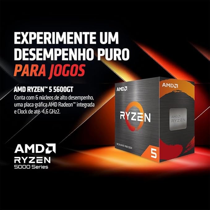 PC GAMER RYZEN 5 5600GT, 16GB DDR4, SSD 480GB, VEGA 7 - Imagem 4