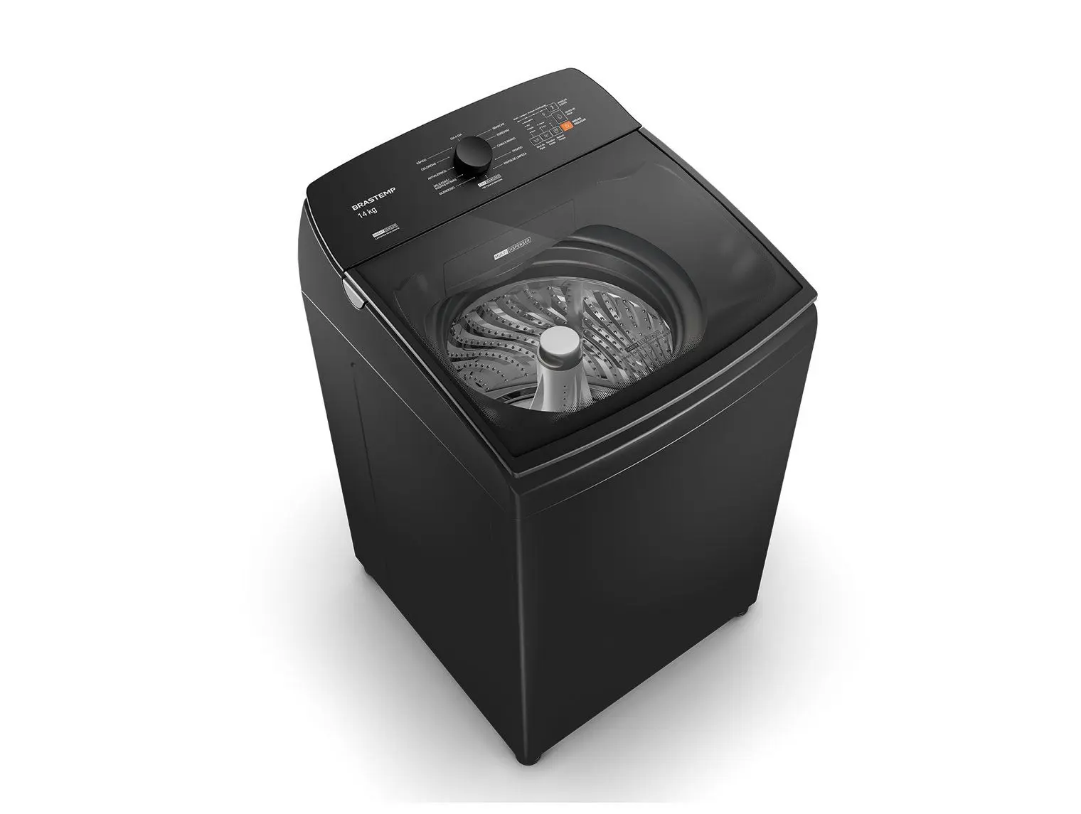 Lavadora de Roupas Brastemp 14kg Cesto Inox 12 Programas de Lavagem Cinza Platinum BWJ14A9 110/220V - Imagem 2