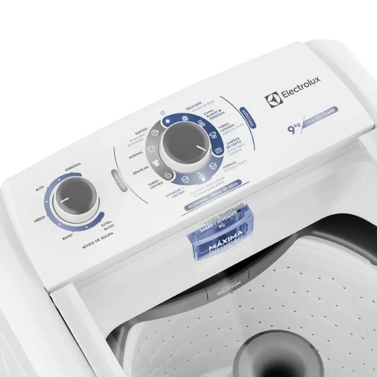 Lavadora de Roupas Electrolux 9kg 10 Programas de Lavagem Branco Efficient Care LED09 110/220V - Imagem 2