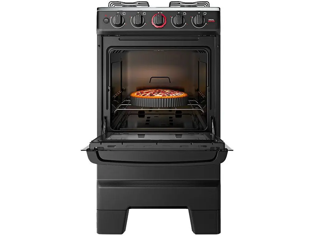 Fogão 4 Bocas Esmaltec Preto Ideal Super 4121 110/220V - Imagem 6