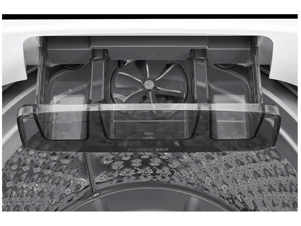 Lavadora de Roupas Midea 13kg Cesto Inox 13 Programas de Lavagem Branca Wave Agitator 110/220V - Imagem 4