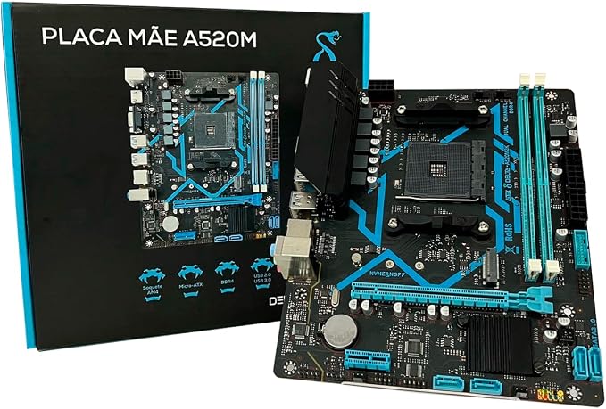 PC GAMER RYZEN 5 5600GT, 16GB DDR4, SSD SATA 480GB, FONTE 500W + KIT GAMER 4 EM 1 + MONITOR 19 - Imagem 4