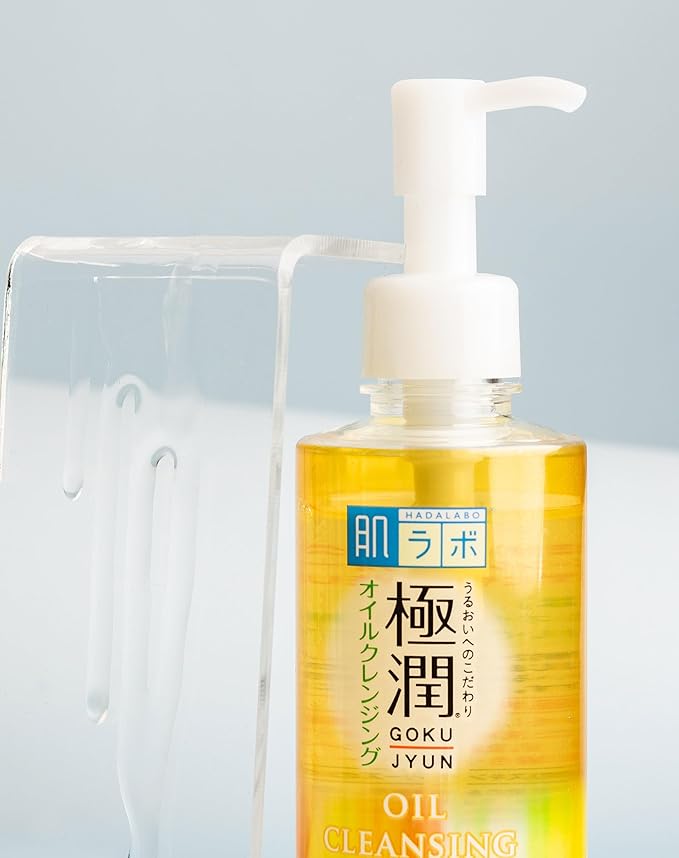 Hada Labo® Gokujyun Oil Cleansing - Óleo de limpeza facial demaquilante com Ácido Hialurônico 200ml - Imagem 2