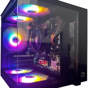 PC Gamer Ryzen 7 5700G, Placa mãe A520M, 16GB DDR4 3200MHz, SSD 480GB, Fonte 600W 80 Plus Bronze, Gabinete Aquario com 5 Fans RGB