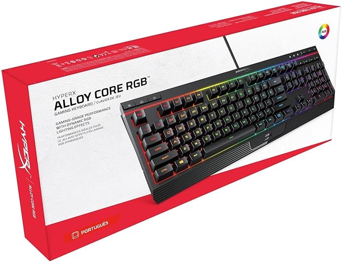 HyperX Teclado Gamer HyperX Alloy Core RGB, ABNT2, PRETO - Imagem 2