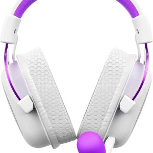 Havit Headphone Fone de Ouvido H2002d Purple, Gamer, com Microfone, Falante 53mm, Plug 3, 5mm: compatível com XBOX ONE e PS4, HAVIT, HV-H2002d Cor Roxo e Branco