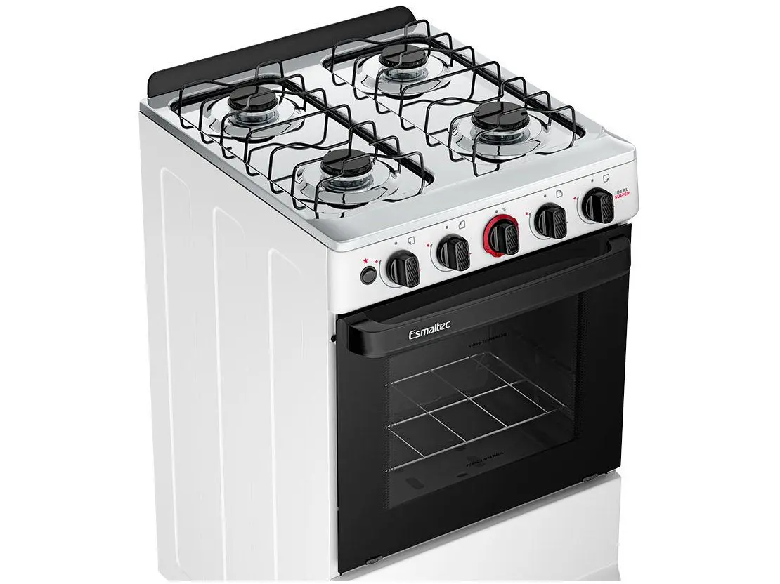 Fogão 4 Bocas Esmaltec Branco Ideal Super 4121 110/220V - Imagem 2