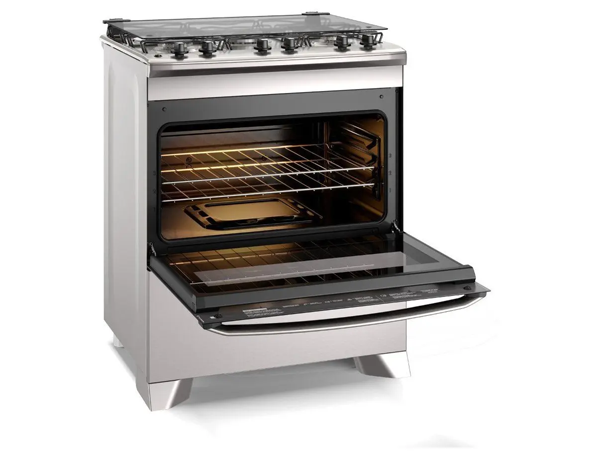 Fogão 5 Bocas Electrolux Inox Cinza Efficient FE5IG 110/220V - Imagem 2