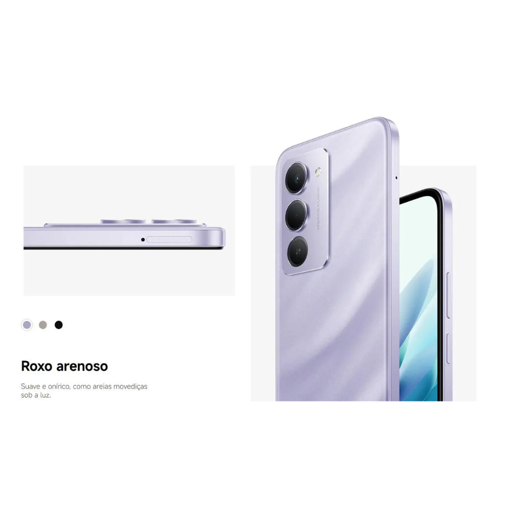 Xiaomi Redmi 15 256GB 8GB Tela 144Hz 50MP Câmera 50 Mp Bateria 7000mAh 33W Smartphone Top Celular Custo benefício