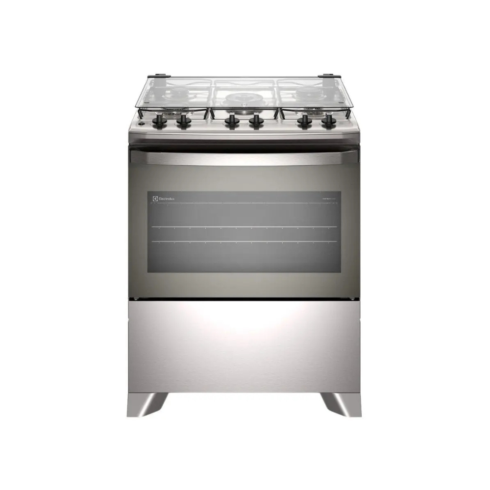 Fogão 5 Bocas Electrolux Inox Cinza Efficient FE5IG 110/220V