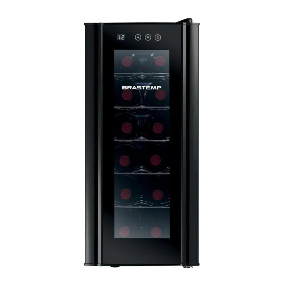 Adega Climatizada Brastemp 12 Garrafas com Painel Touch All Black BZC12 B Preto 110/220V