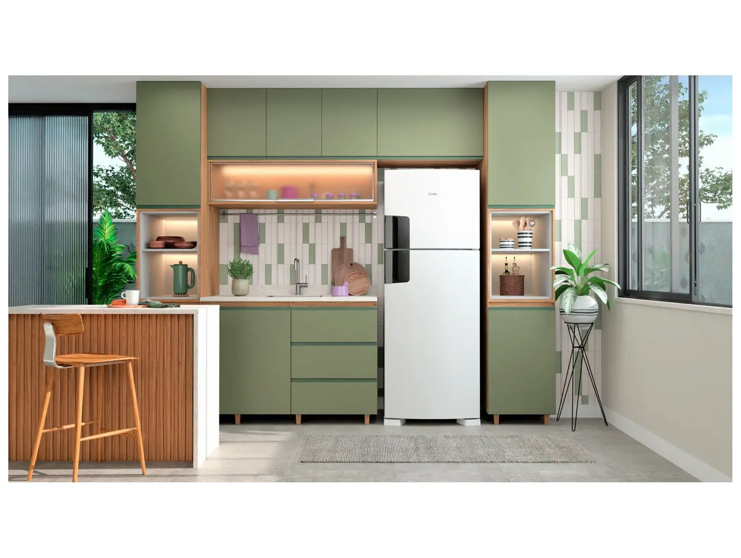 Geladeira/Refrigerador Consul Frost Free Duplex Branco 455L CRM53MB 110/220V - Imagem 4