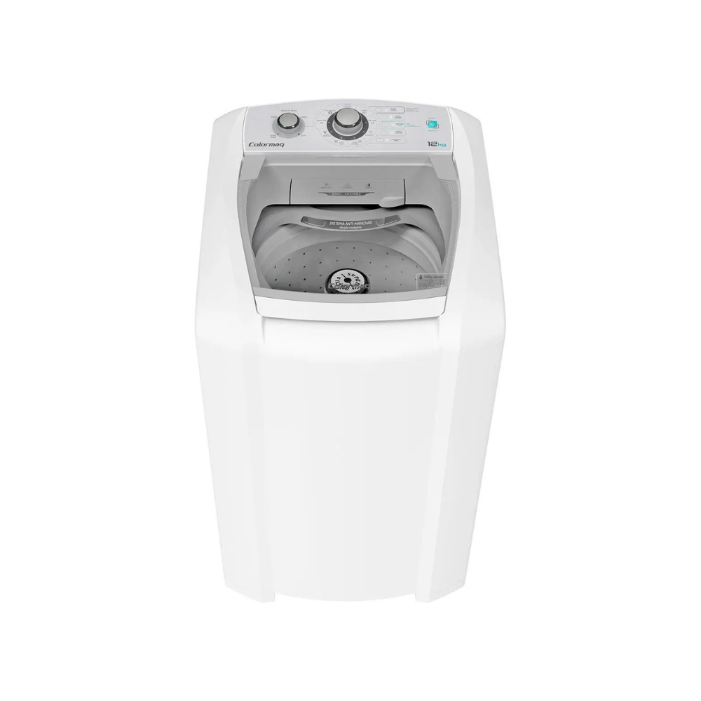 Máquina de Lavar Roupas 12 Kg Colormaq LCA - Sistema Antimanchas, Filtro Duplo de Fiapos, Branca 110/220V