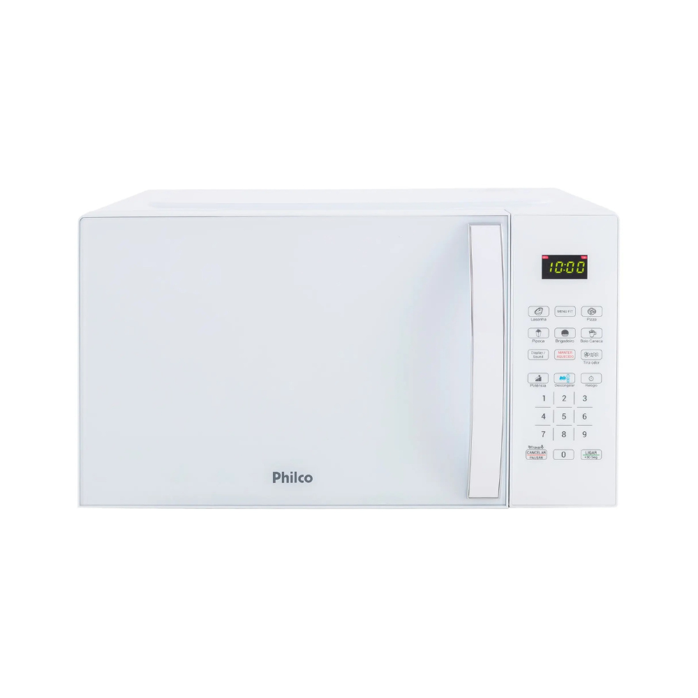 Micro-ondas Philco 20L Multifunções Limpa Fácil PMO23BB Branco 110/220V