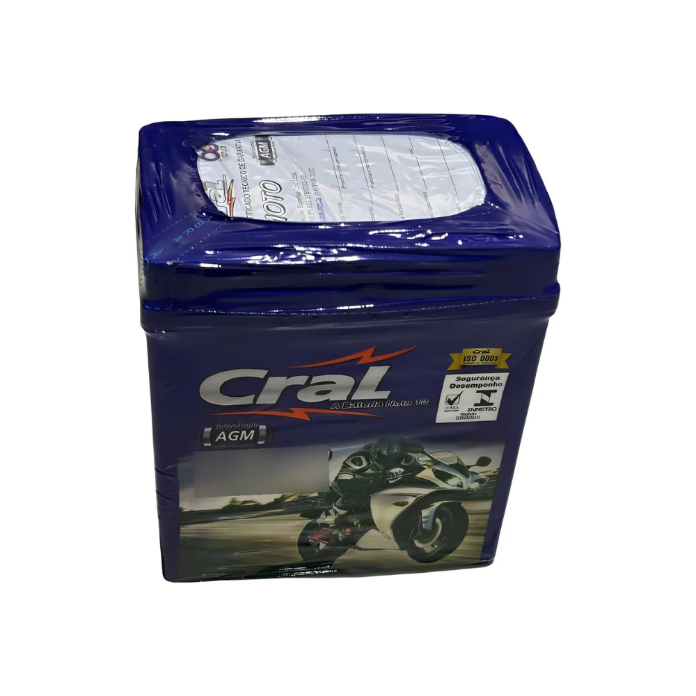 Bateria Selada Cral Moto 7ah Yamaha Xtz 250 Teneré 2013/2025