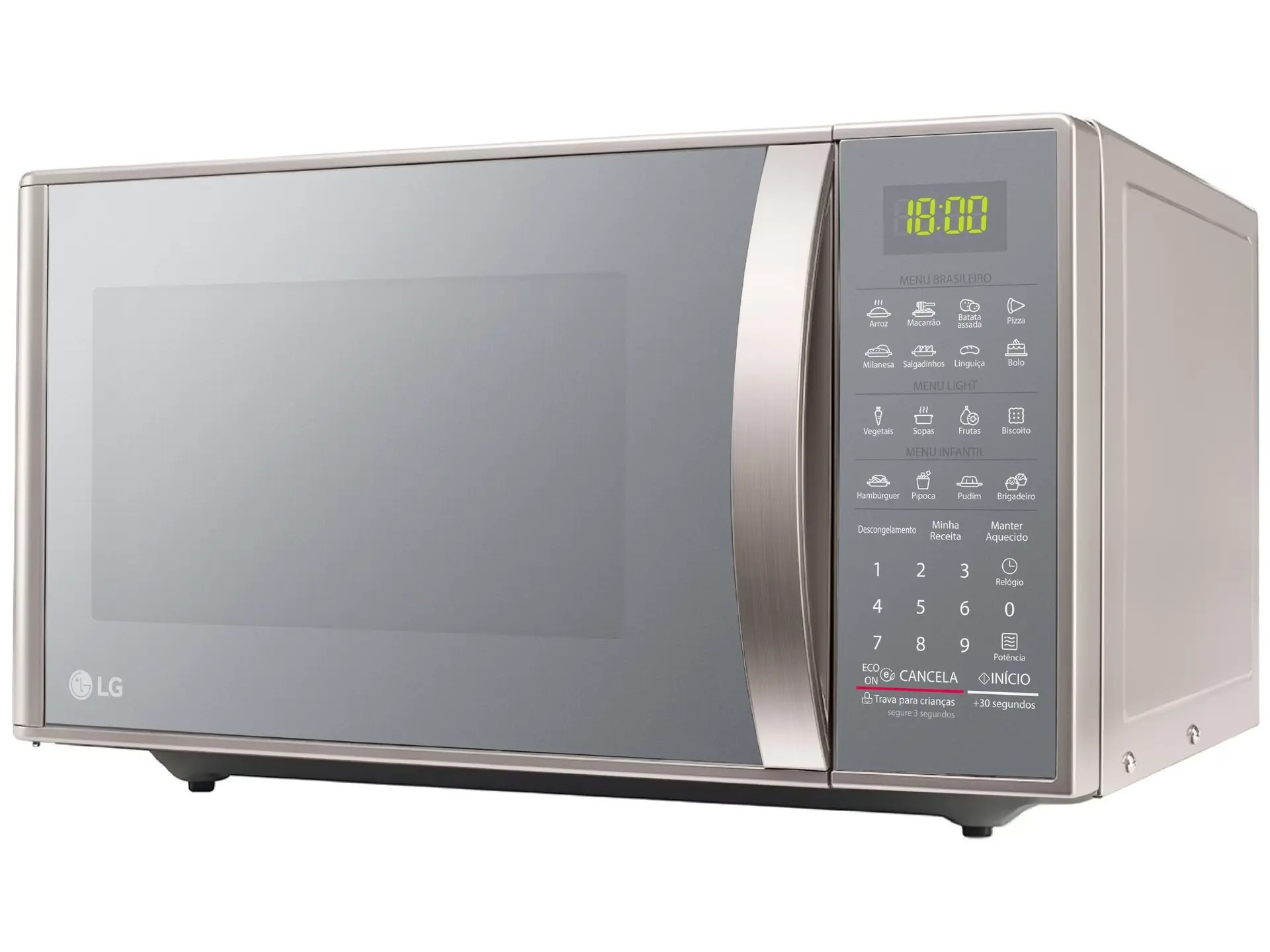 Micro-ondas LG 30 litros Prata Limpa Fácil (MS3043BRA) 110/220V - Imagem 6