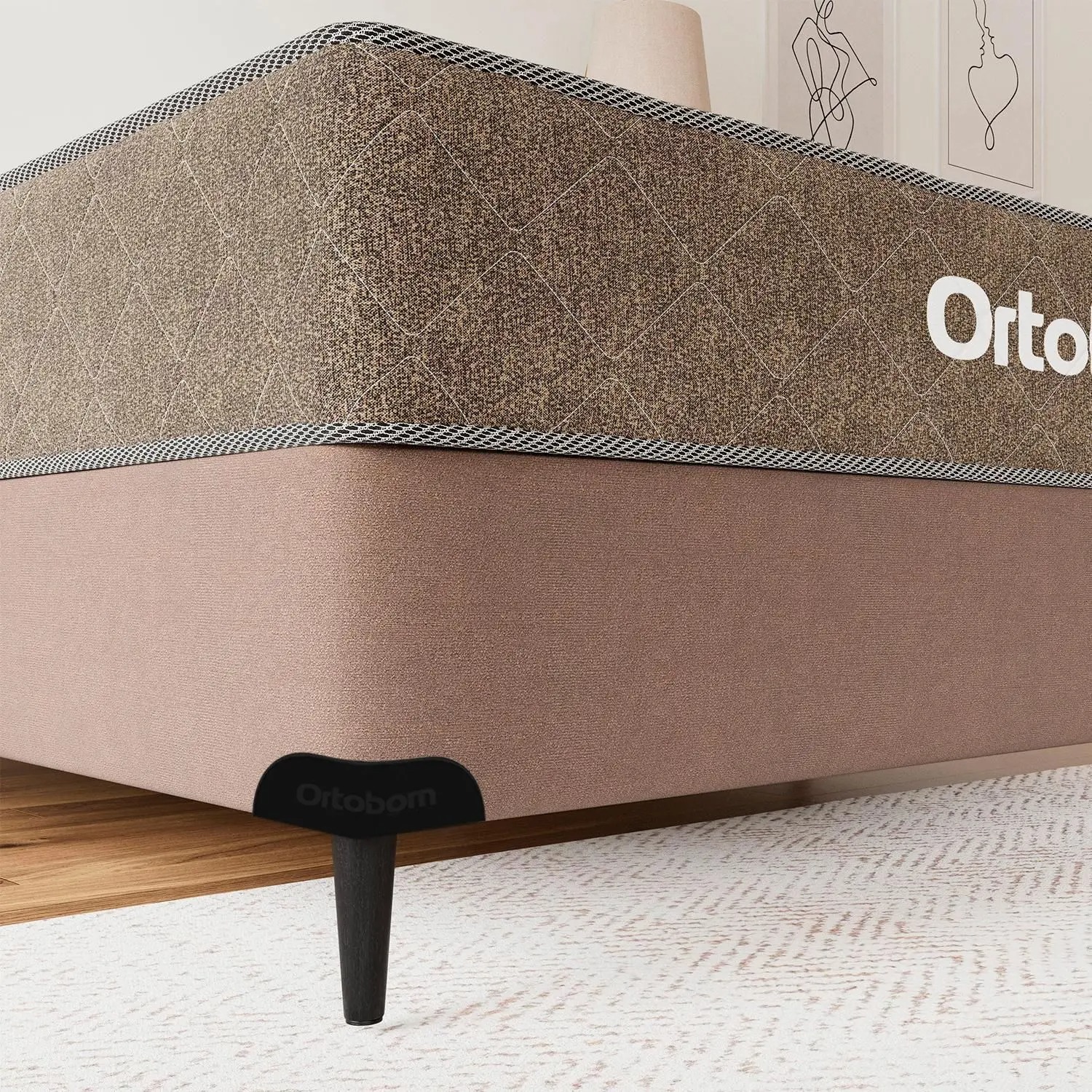 Cama box e Colchão Airtech Springpocket (138x188) - Ortobom - Imagem 9