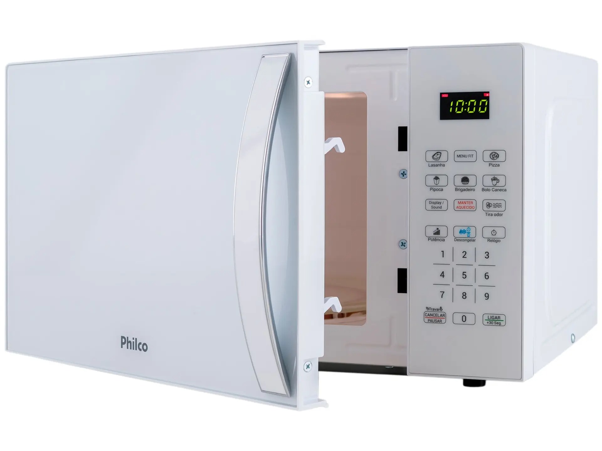 Micro-ondas Philco 20L Multifunções Limpa Fácil PMO23BB Branco 110/220V - Imagem 4