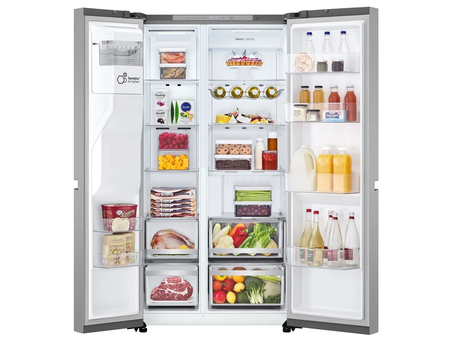 Geladeira/Refrigerador LG Smart Frost Free Side by Side Inox Look 638L GC-L267KLQX Bivolt - Imagem 2