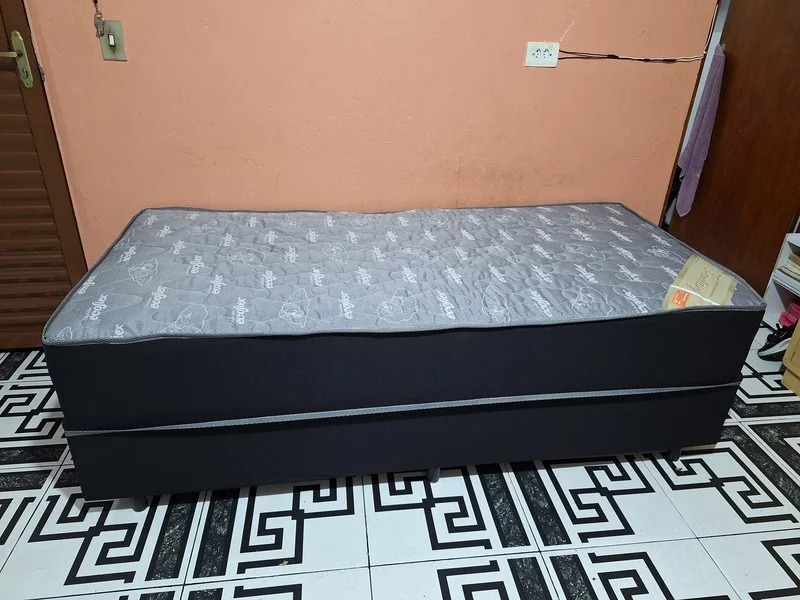 Cama Box Solteiro Mola Bonnel Conjugado 50Cm 88x188x50 - Serra Negra - Imagem 4
