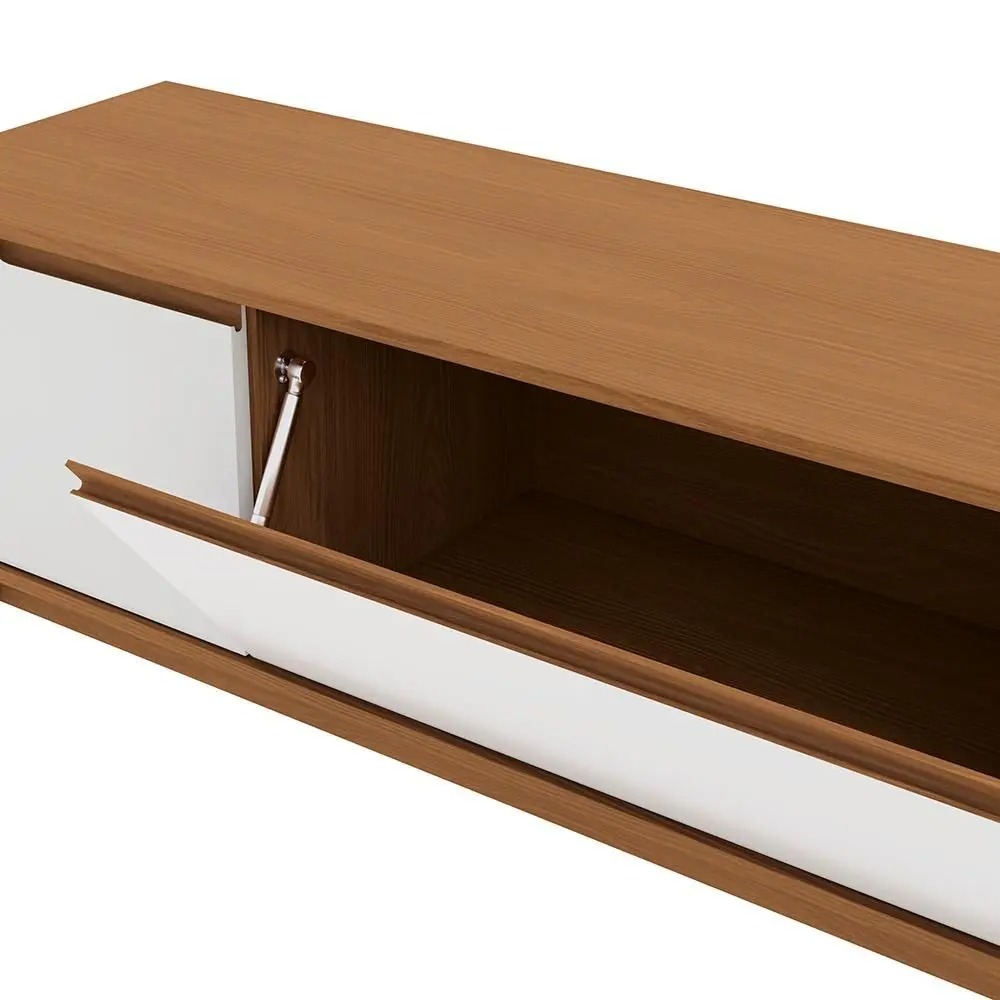 Rack Kappesberg 3 Portas Canela/Branco 218cm - Imagem 7