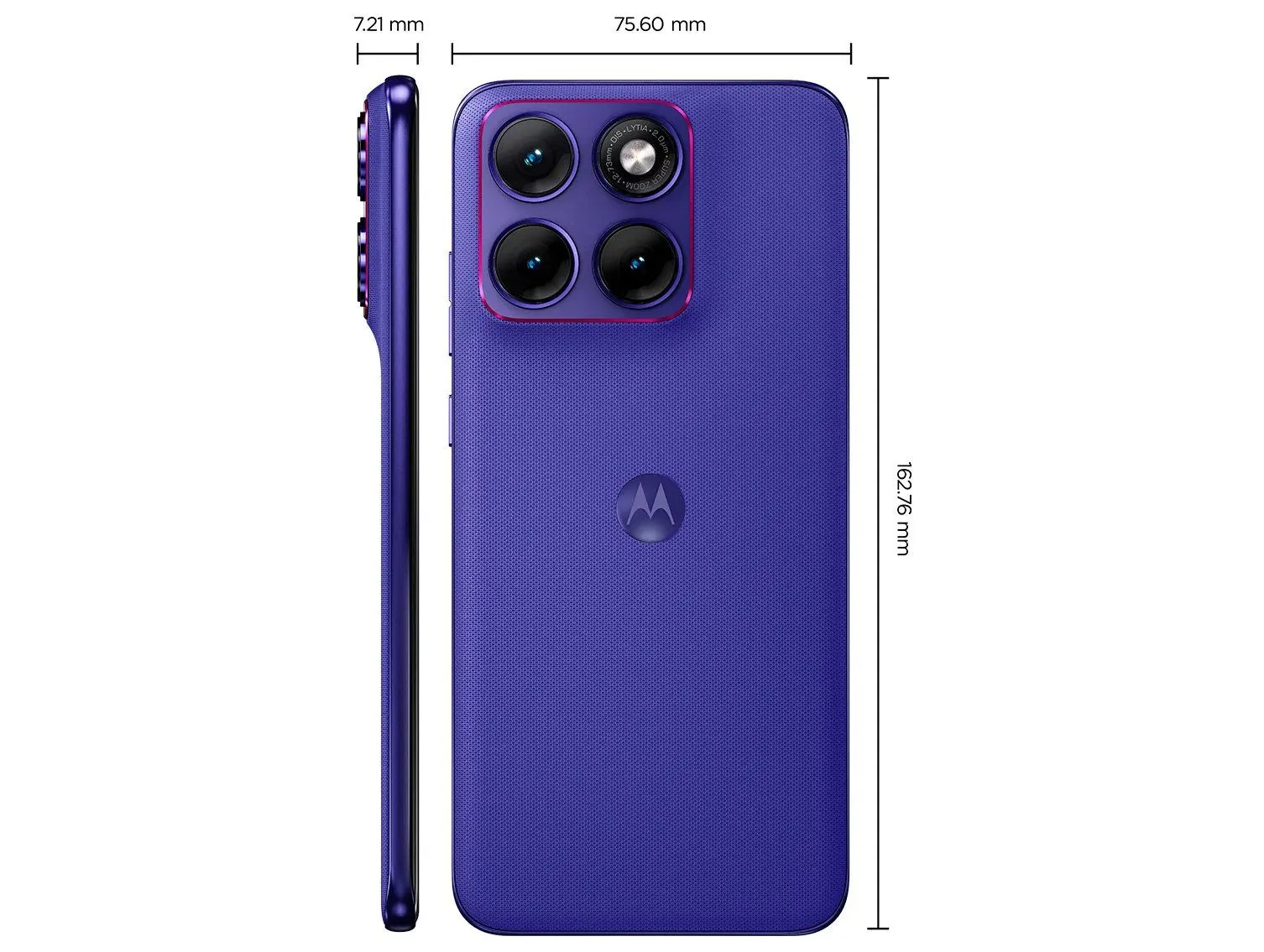 Motorola Edge 70 Fusion+ Roxo 5G 256GB 5G 24GB (12GB RAM + 12GB RAM Boost) Câmera 50MP Sony Lytia 710 Tela 1.5K Extreme Amoled 144Hz - Imagem 4