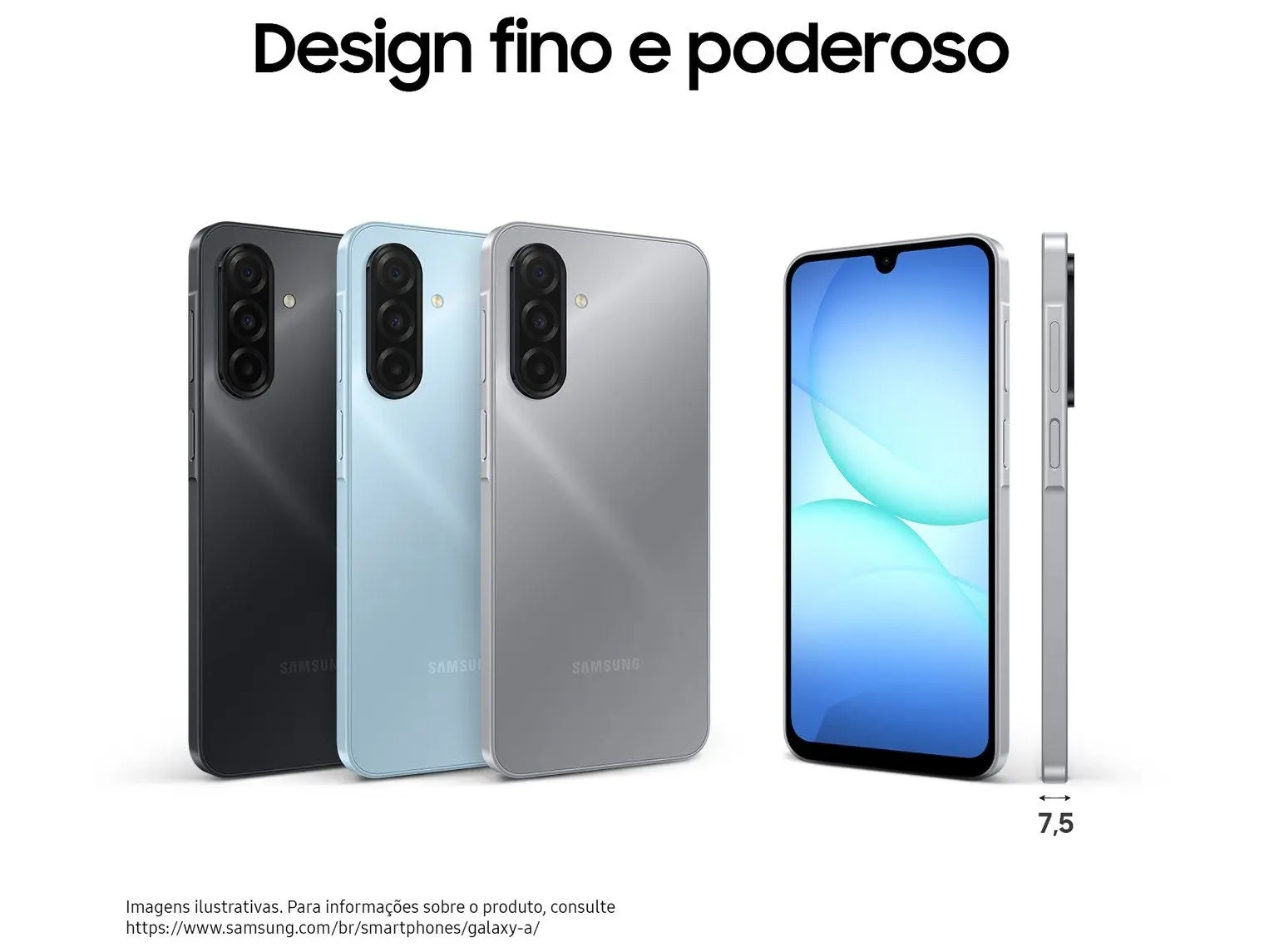 Smartphone Samsung Galaxy A17 com IA 256GB 8GB RAM Câmera de 50MP Tela de 6.7 NFC IP54 - Cinza - Imagem 7