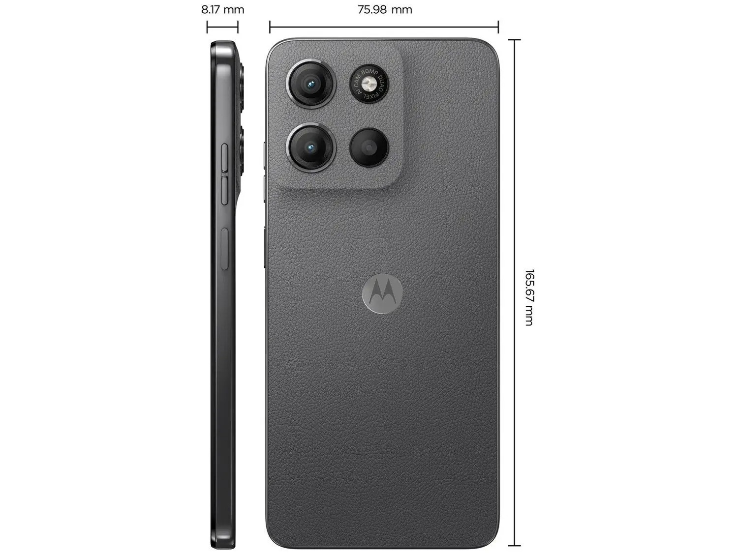 Smartphone Motorola Moto G15 4G 256GB 12GB RAM Boost Tela 6.7 FHD Câmera Dupla 50MP 5MP Grafite - Imagem 5