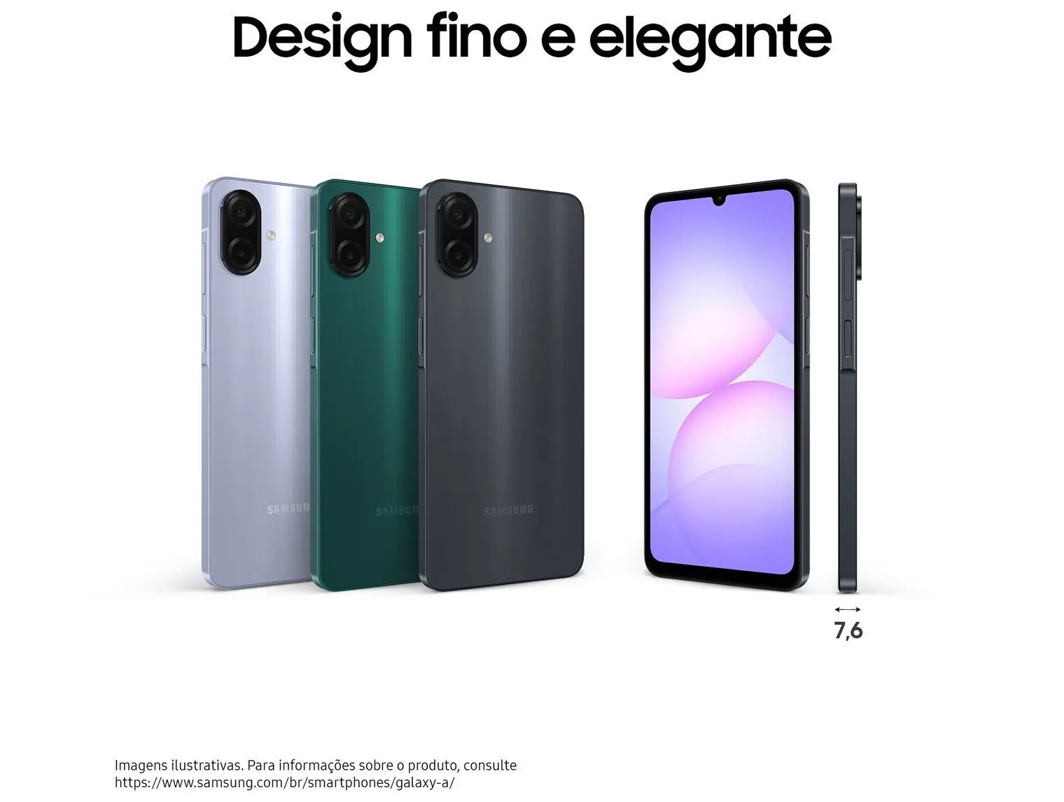 Smartphone Samsung Galaxy A07 256GB 8GB Câmera 50MP Tela 6.7 Verde - Imagem 8