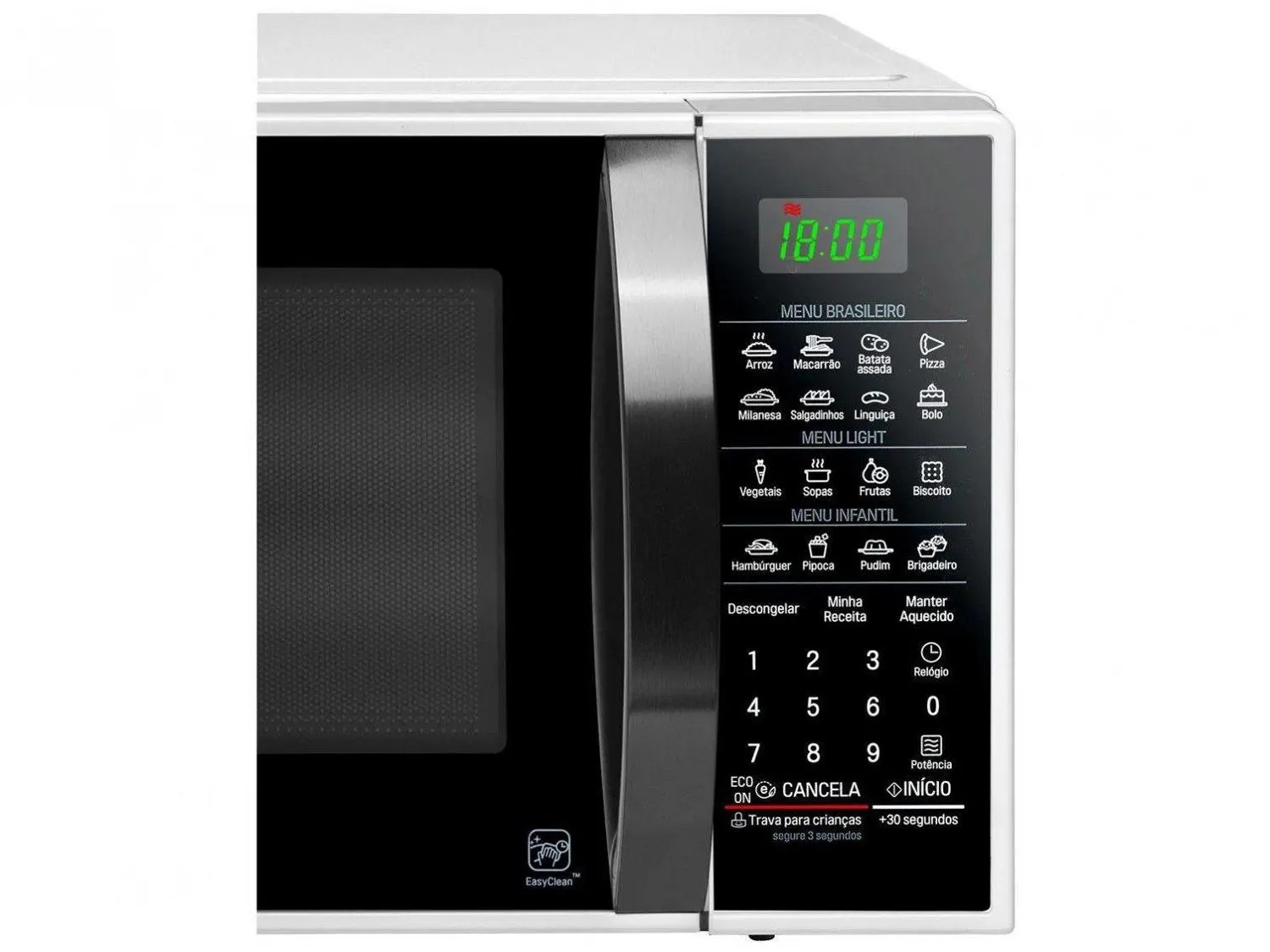 Micro-ondas LG 30L Solo MS3091BC Branco e Preto 110/220V - Imagem 6