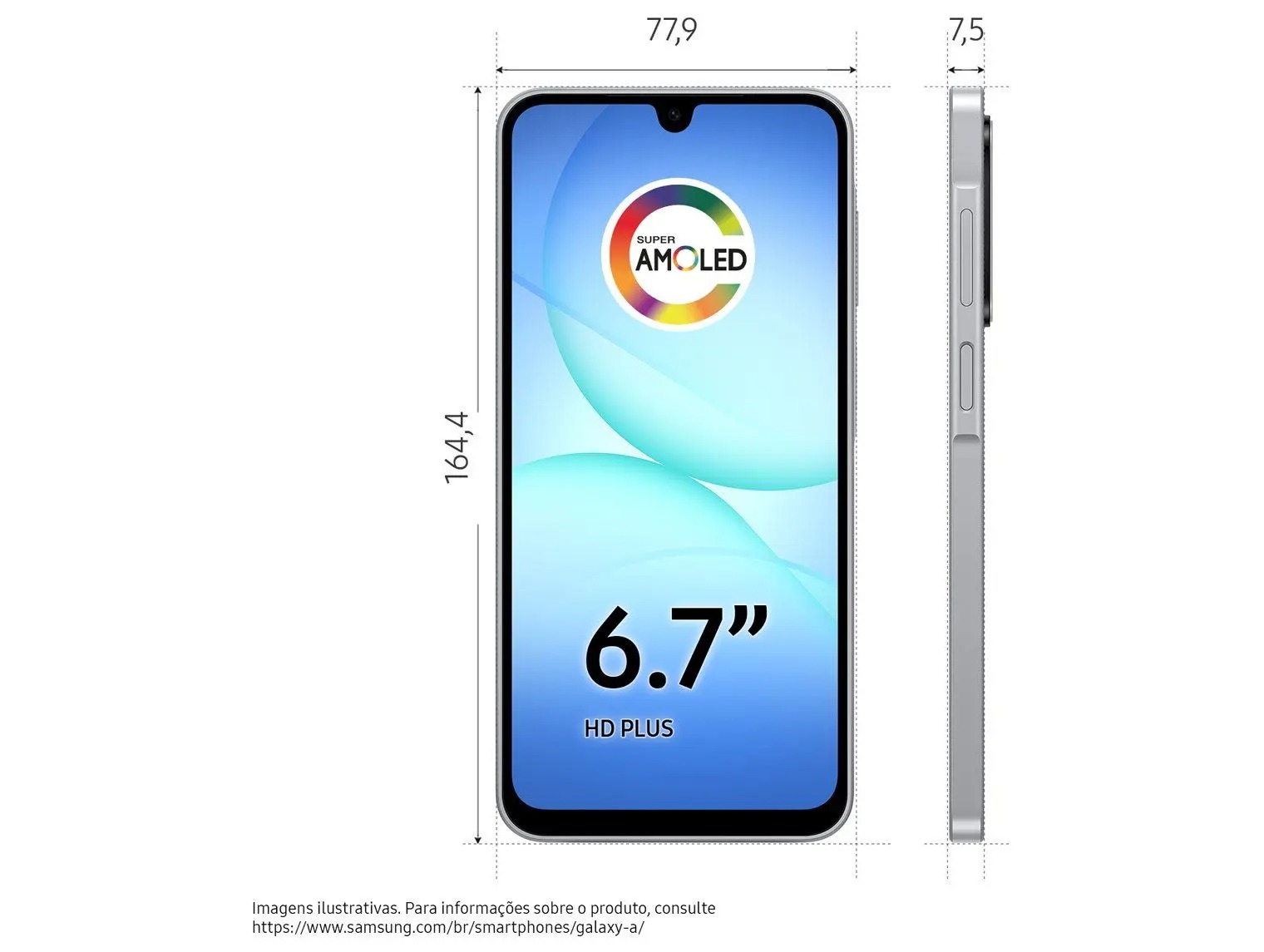 Smartphone Samsung Galaxy A17 com IA 256GB 8GB RAM Câmera de 50MP Tela de 6.7 NFC IP54 - Cinza - Imagem 9