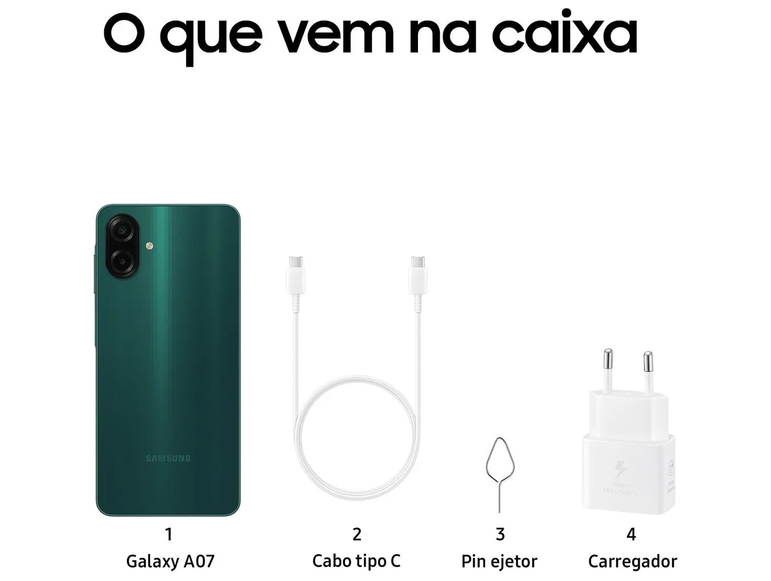 Smartphone Samsung Galaxy A07 256GB 8GB Câmera 50MP Tela 6.7 Verde - Imagem 10