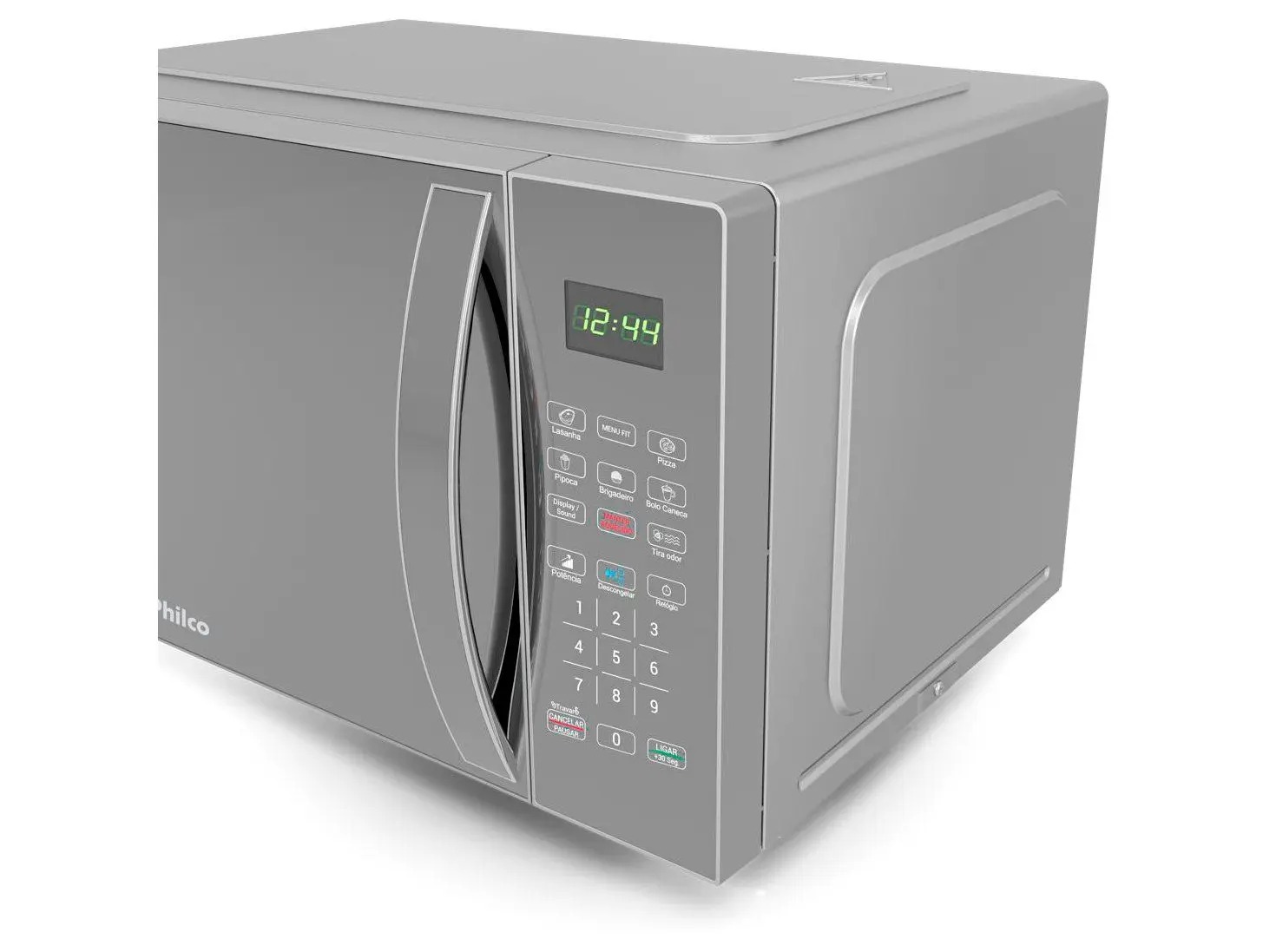 Micro-ondas Philco 28L Prata Espelhado PMO30S 110/220V - Imagem 2