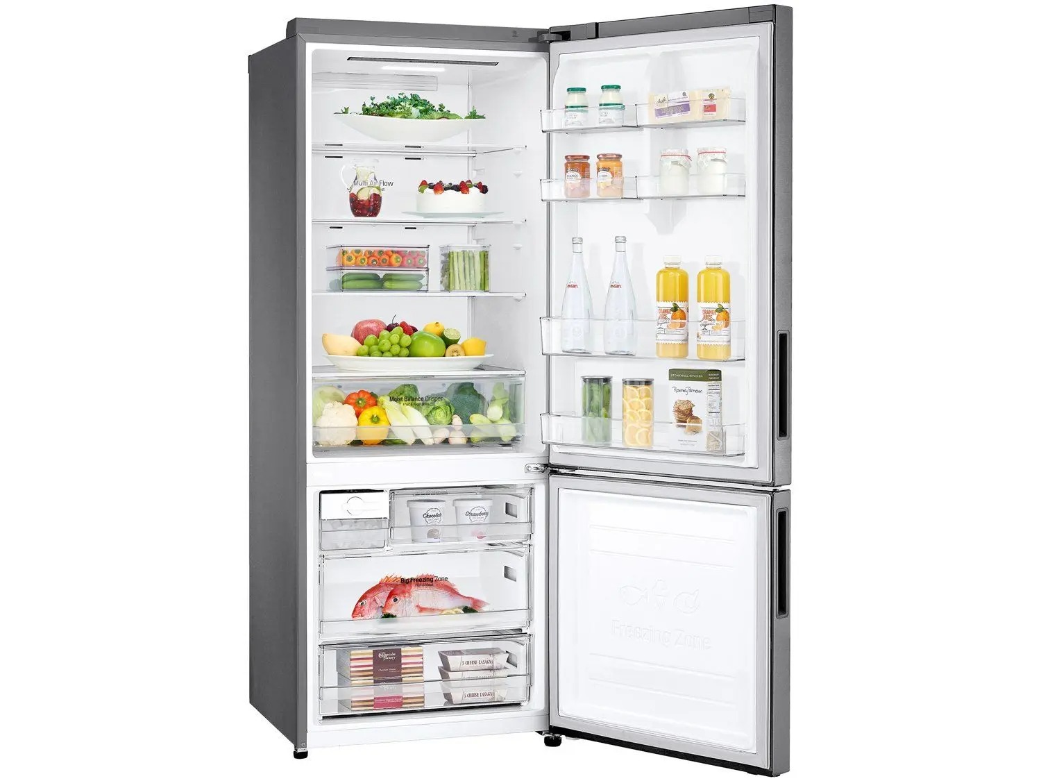 Geladeira/Refrigerador LG Frost Free Smart Inverse - Prata 451L Inox Look GC-B569NLLM.APZFSBS 110/220V - Imagem 6