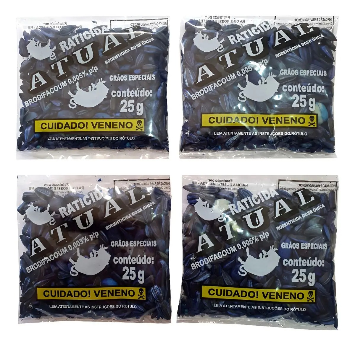 Kit 40 Semente Girassol Venen Azul Raticid Isca Rato - outros