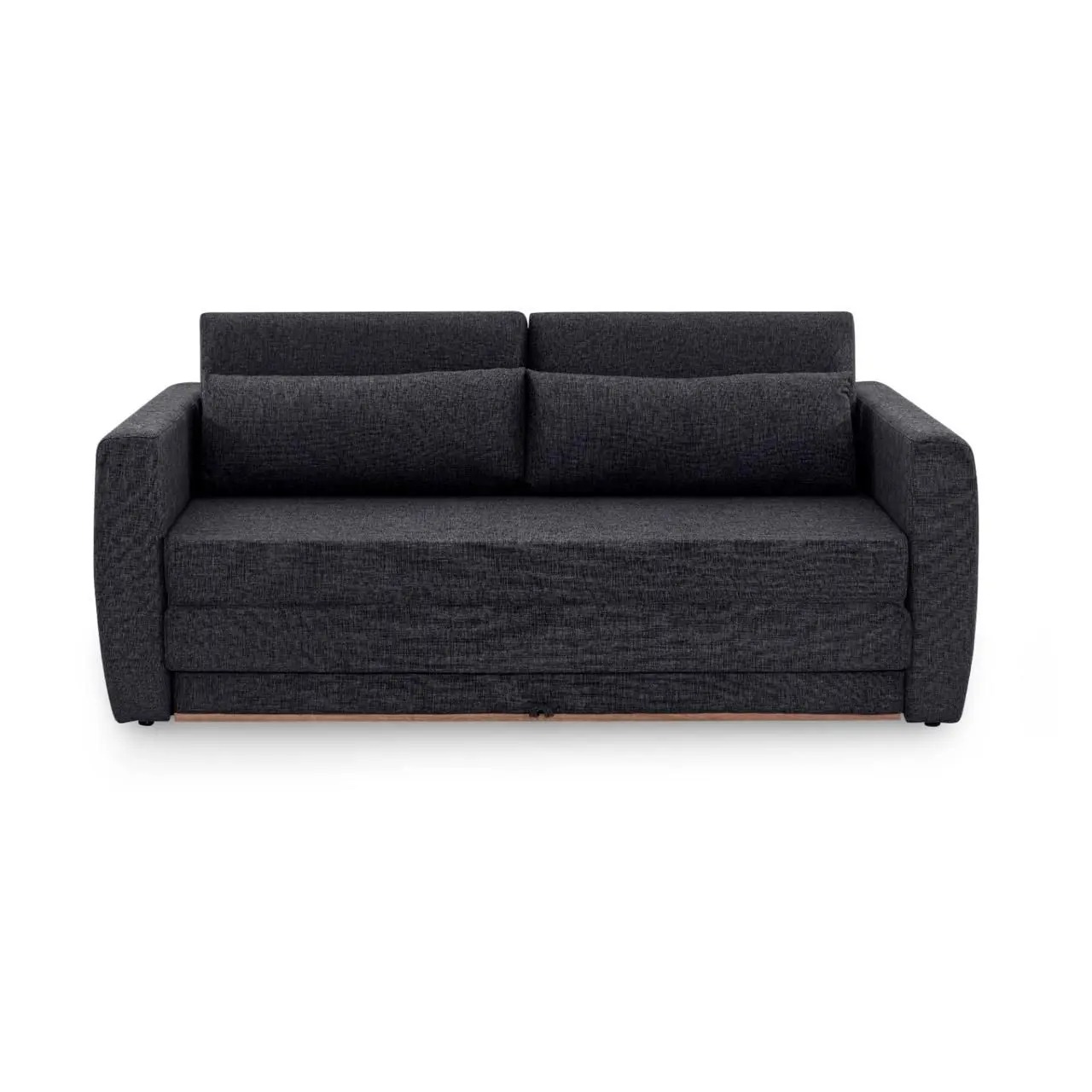 Sofá-cama Aurora Premium Queen, medida 1,88m linho grafite - HERVAL