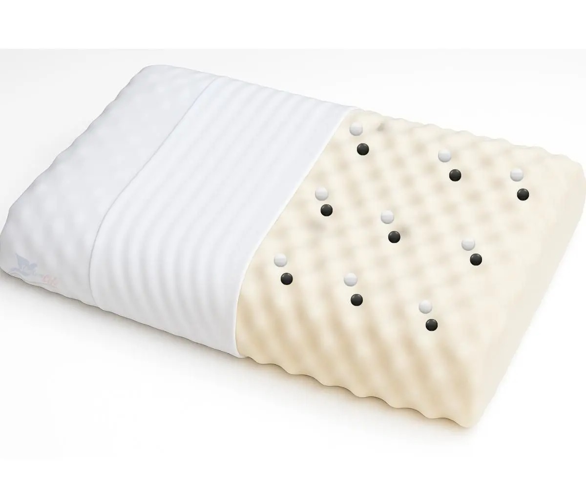 Travesseiro Casca de Ovo Perfilado Terapêutico com Infravermelho Longo Magnético-Shalom Life