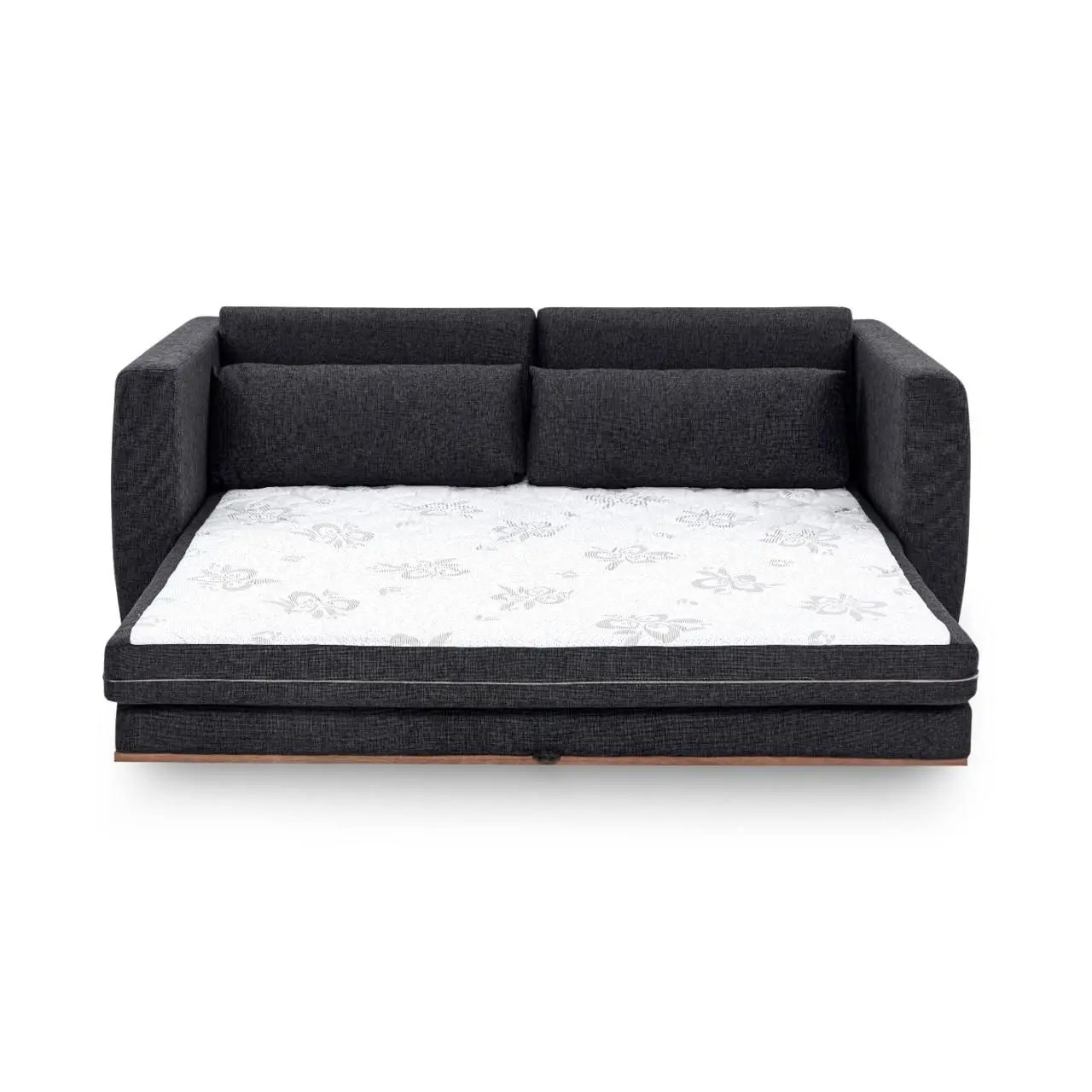 Sofá-cama Aurora Premium Queen, medida 1,88m linho grafite - HERVAL - Imagem 2