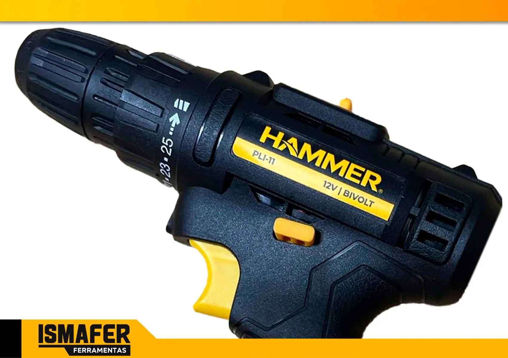 Furadeira Parafusadeira A Bateria 12v Bivolt 3/8 10mm - Hammer - Imagem 2